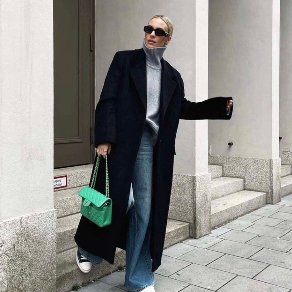 Cashmere oversized maxi coat